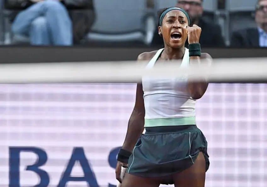 Coco Gauff a sauvé des balles de match à Rome