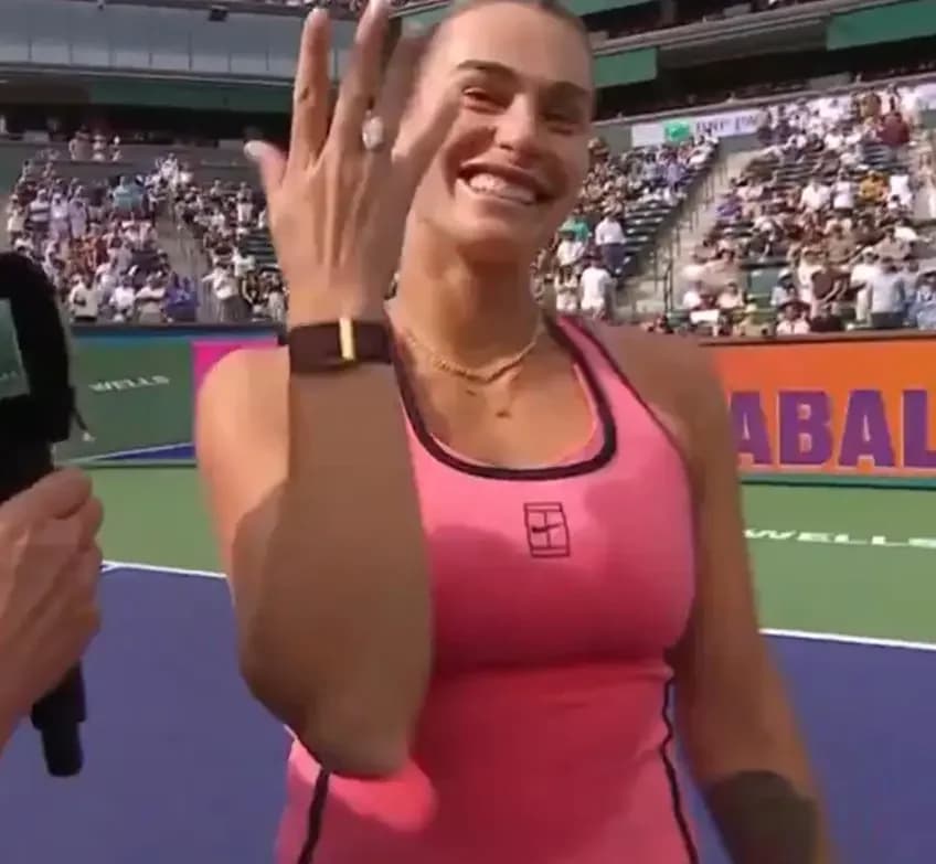 Sabalenka fiancée : «Je compte sur mon diamant pour distraire