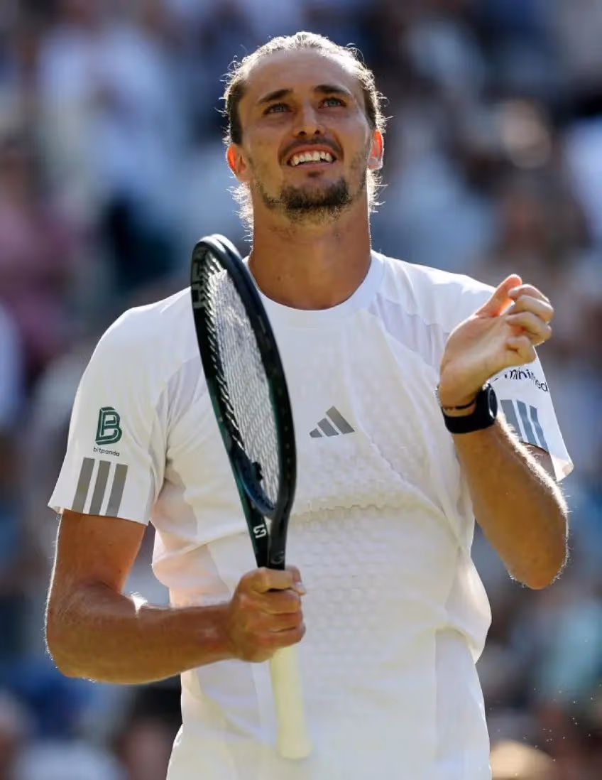 Zverev atteint son premier quart de Wimbledon en battant Lehecka